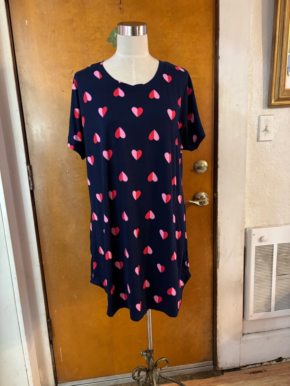 Betsey Johnson sleep shirt, hearts